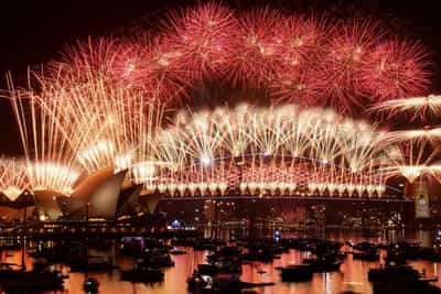Image for World bids goodbye to 2025 with fireworks and icy plunges