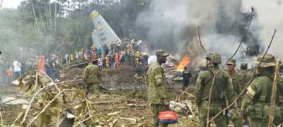 Image for At least 34 killed in Colombia military plane crash, governor says