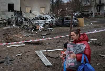 Image for Russian drones hit Kharkiv, injuring 32 people, Ukrainian officials say