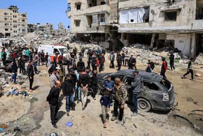 Image for Israeli airstrike kills at least 10 near Gaza school as ceasefire strains