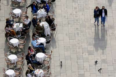 Image for Euro zone economy treads water again in February, PMI shows