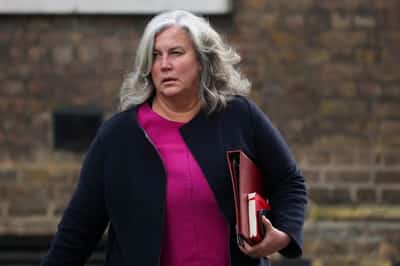 Image for No injuries reported after UK train derails, minister says