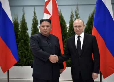 Image for North Korea will always stand with Russia, leader Kim tells Putin