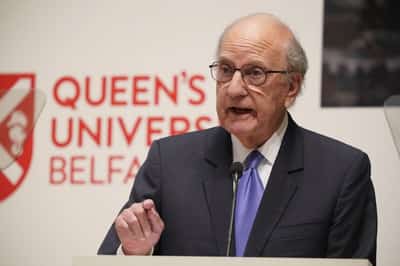 Image for Queen's University Belfast cuts ties with US politician Mitchell over Epstein files