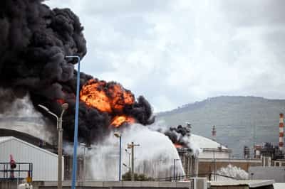 Image for Giant oil tanker off Dubai hit by Iranian strike, Trump threatens to obliterate Iran energy, oil plants