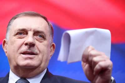 Image for Kremlin says jail term for Bosnian Serb separatist leader Dodik was politically-motivated