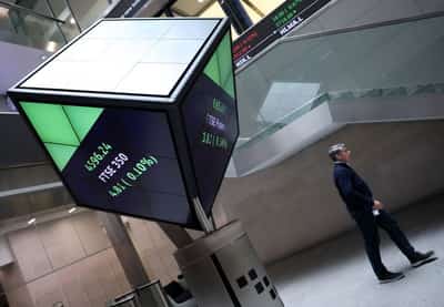 Image for UK's FTSE 100 ends lower as oil, defence stocks weigh