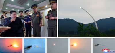 Image for North Korea leader Kim oversees firing of new air defence missiles, KCNA says