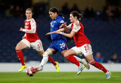 Image for Soccer-Arsenal into Women's Champions League semis after 3-2 aggregate win over Chelsea