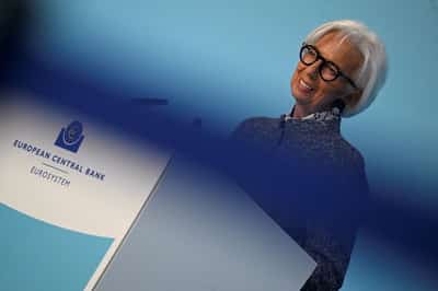 Image for Euro zone economy between ECB's baseline and adverse scenario, Lagarde says