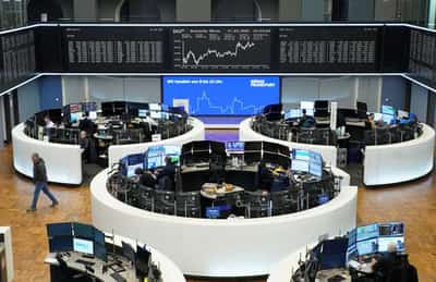 Image for European shares fall, record monthly losses as Trump touts sweeping tariffs