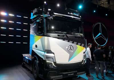 Image for Daimler Truck warns of tougher H2 after outlook cut, shares lower