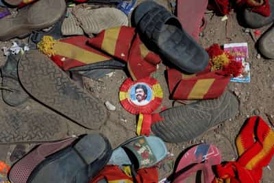 Image for India police file case against actor-politician Vijay's party after stampede kills 39