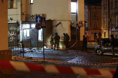 Image for Police officer killed, 24 people wounded in bomb explosions in Ukraine's Lviv