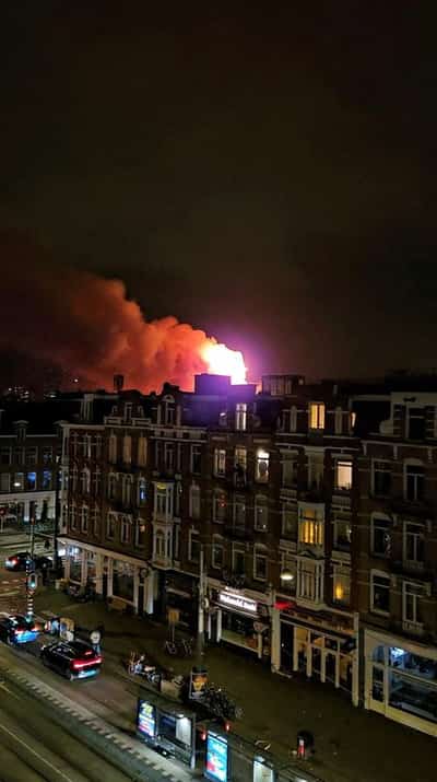 Image for Fireworks accidents kill two in the Netherlands; fire destroys historic Amsterdam church