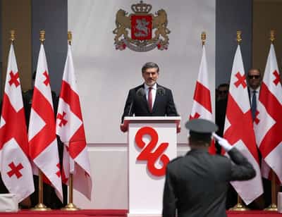 Image for Georgian president pardons two opposition politicians ahead of municipal elections