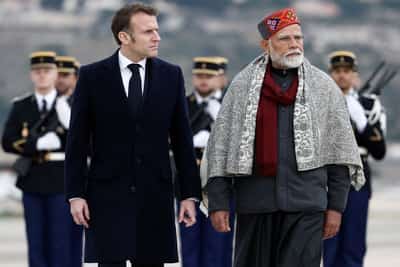 Image for France's Macron and India's Modi discuss need for de-escalation in the Middle East