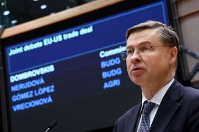 Image for Iran war could mean stagflation for EU, Dombrovskis says