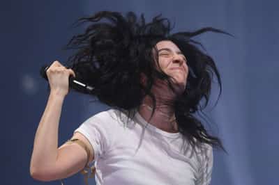 Image for Lewis Capaldi makes emotional return to Glastonbury's Pyramid stage