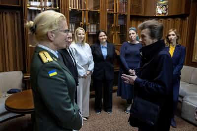 Image for UK's Princess Anne visits Ukraine to support children affected by war