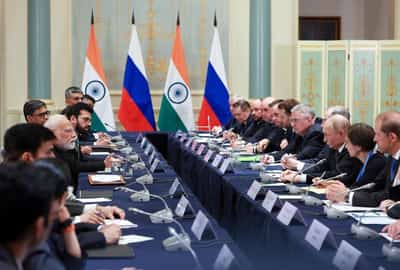 Image for Modi says Russia and India stand together even in difficult times