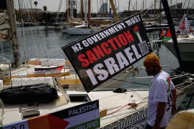 Image for Gaza aid flotilla aims to break Israeli blockade