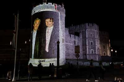Image for Four arrested after Trump, Epstein images projected onto Britain's Windsor Castle