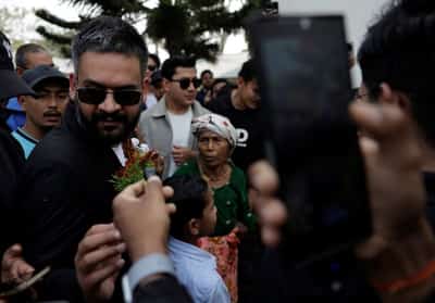 Image for On veteran rival's turf, Nepal's rapper-turned-leader takes a swing at power