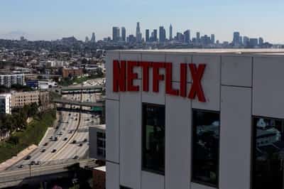 Image for Netflix shares fall after downbeat revenue forecast, co-founder to leave
