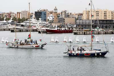 Image for Israel begins intercepting Gaza aid ships far from shores, army radio says