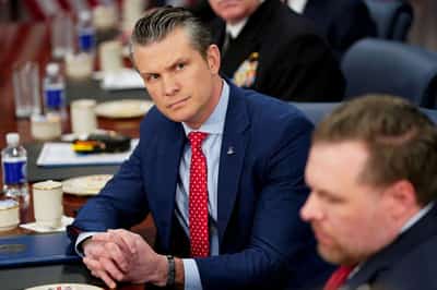 Image for Hegseth dismisses as "garbage" critique of US stance on Russia
