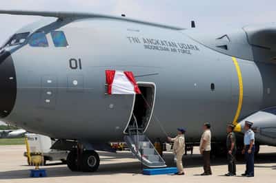 Image for Indonesia may buy four more Airbus A400M military planes, president says