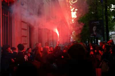 Image for Thousands protest in France against spending cuts