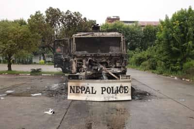 Image for Soldiers guard Nepal's parliament, patrol streets after two days of deadly protests