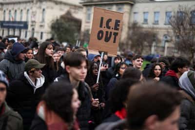 Image for Olympics-Anti-ICE protesters rally in Milan ahead of opening ceremony