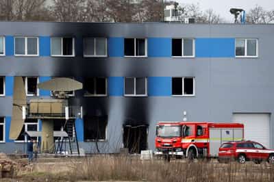 Image for Czech police say three suspects detained over arson attack at Pardubice facility