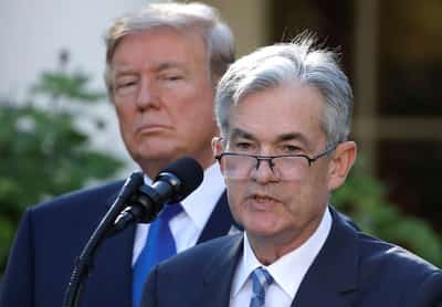 Image for Trading Day: Trump-Powell drama sizzles, dollar fizzles