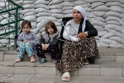 Image for Ukrainian refugees in Sumy fear Russian advance, shelling