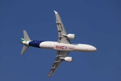 Image for China's C919 takes to Dubai skies in bid to win over Gulf buyers