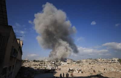 Image for Israel steps up bombardment of Gaza City, kills 16 people around enclave, medics say