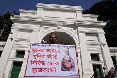 Image for Bangladesh's ousted PM Hasina sentenced to death for student crackdown