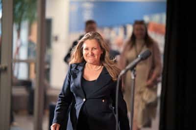 Image for Canadian cabinet minister Freeland to leave, will take on special Ukraine role