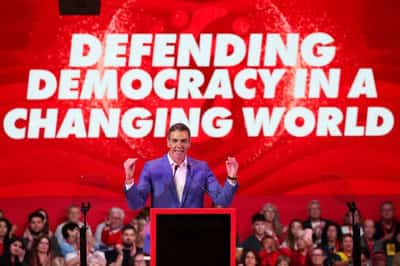 Image for Global leftists rally in Spain hoping to spark resurgence against far right