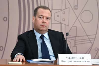 Image for Russia's Medvedev says EU seizure of frozen assets could be tantamount to justification for war