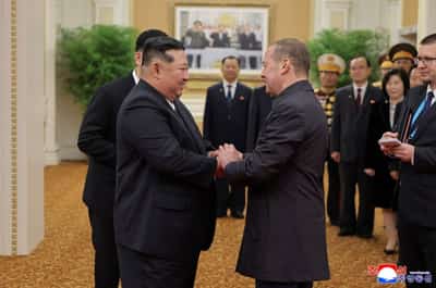 Image for Russia's Medvedev holds talks with North Korea's Kim, Russian agencies report