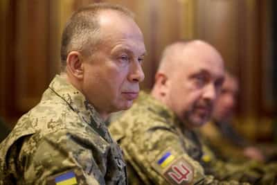 Image for Ukraine retakes 50 sq km of territory in March, army chief says