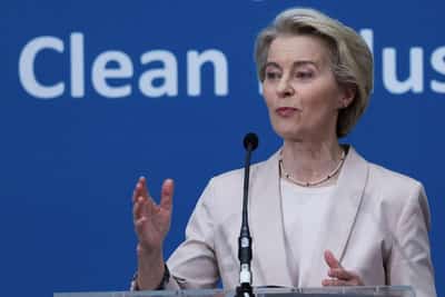 Image for Europe must urgently rearm, EU's Von der Leyen says