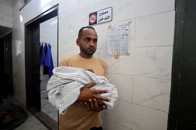Image for Baby boy starves to death in Gaza as hunger spreads, medics say