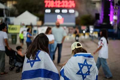Image for After 844 Days, Israelis to turn off clock marking time since October 7 attack