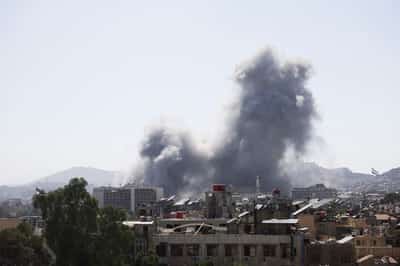 Image for Israel launches heavy airstrikes in Damascus, vowing to protect Druze